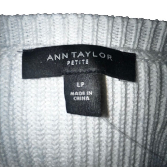 31. NWT Ann Taylor Sweater Mint Green Knit Sz Petite Large - Picture 3 of 7